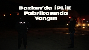 Dazkırı İplik Fabrikası'nda yangın çıktı