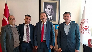 Dinar'dan Ankara'ya Giden Eğitimciler Mustafa Tarlacı'yı Ziyaret Etti