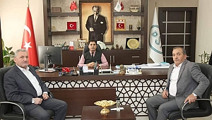 Başkan Çiçek ve Demiröz, DSİ Müdürünü Ziyaret Etti