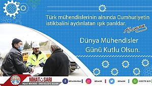 Başkan Sarı'dan 5 Aralık Dünya Mühendisler Günü Mesajı