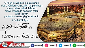 Başkan Sarı’dan Mekke’nin fethi’nin yıl dönümü mesajı