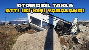 Dinar Kaza: Araç şarampole uçtu