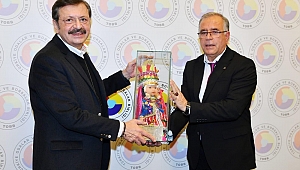 DİNAR TİCARET VE SANAYİ ODASI HİSARCIKLIOĞLU’NU ZİYARET ETTİ ve OKUL SÖZÜ ALDI