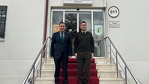 Kaymakamımız Kapankaya Şube Başkanı Büyüköztürk'ü Ziyaret Etti