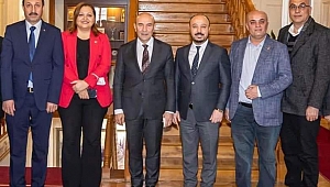 Dazkırı Belediye Başkanı Taylan'dan Tunç Soyer'e ziyaret