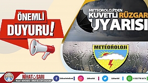 Meteorolojiden Önemli Duyuru