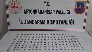 Dinar'da 219 parça tarihi eser ele geçirildi