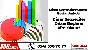 Dinar Sebzeciler Odası Seçim Anketi