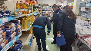 Belediyemiz Zabıta ekiplerinden yağ stoku denetimi