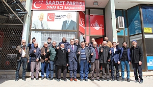 Dinar'da Saadet Partisi İlçe Divan Toplantısı Yapıldı 