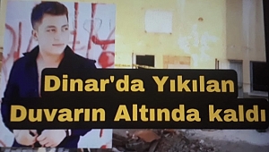 Dinar Eski Soğuk Hava Deposunda 1 Kişi Duvarın Altında Kaldı