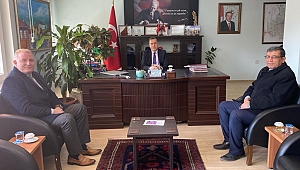 Yeni Göreve Başlayan Cezaevi Müdüründen Kaymakam Kapankaya'ya Ziyaret
