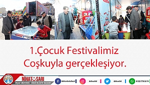 Dinar'da 1.Çocuk Festivalimiz Coşkuyla gerçekleşiyor
