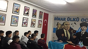 Dinar Ülkü Ocağında Başbuğumuz Türkeş Dualar İle Anıldı