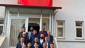 Muhtarlar, Polis Haftası nedeniyle Müdür Pulat'a ziyarette bulundu