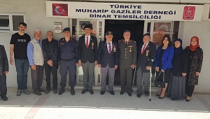 Afyon İkmal ve Garnizon Komutanı Tuğ General Osman Alp Dinar'da Şehit Ailelerini ve Gazileri Ziyaret Etti