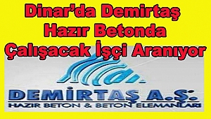 Dinar'da İşçi Alımı İlanı