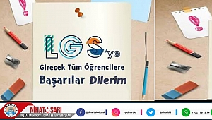 Belediye Başkanımız Nihat Sarı, Lise sınavına girecek öğrencilere başarılar diledi