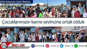 Çocuklarımızın karne sevincini paylaştık