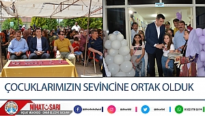 Geleceğimizin teminatı çocuklarımızın sevincine ortak olduk