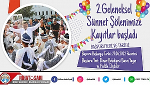 Geleneksel Sünnet Şölenimiz için başvurular başladı