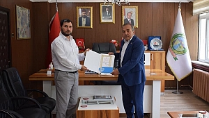 Türkiye Diyanet Vakfı’ndan Belediyemize Teşekkür Belgesi