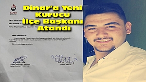 Zafer Partisi Dinar Kurucu İlçe Başkanı Kemal Biçer Oldu