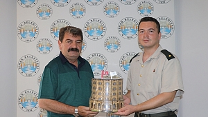 Askerlik Şube Başkanı Büyüköztürk’ten Başkan Sarı’ya veda ziyareti