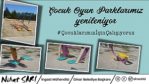 Başkan Sarı, “Çocuk oyun parklarımız yenileniyor”