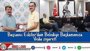 Başsavcı Selman Eskiler'den Belediye Başkanımıza veda ziyareti