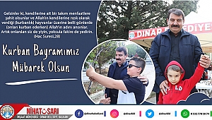 Belediye Başkanımız Nihat Sarı'dan Kurban Bayramı mesajı