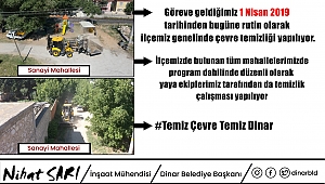 Dinar'da Çevre Temizlik çalışmalarımız devam ediyor