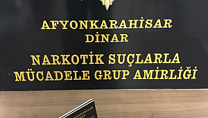 Dinar’da durdurulan araçta eroin maddesi bulundu