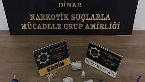 Dinar’da Eroin Yakalandı