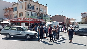 Dinar'da Kaza: Motosiklet Sürücüsü Yaralandı