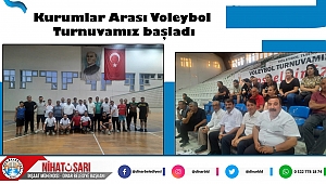 Kurumlar Arası Voleybol Turnuvamız bugün oynanan maçlar ile başladı