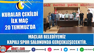 Kurumlar Arası Voleybol Turnuvamızın kuraları çekildi