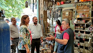 Milletvekili Köksal Dinar'da Esnaf Ziyareti Yaptı