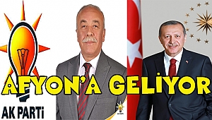 Cumhurbaşkanı Recep Tayyip Erdoğan Afyonkarahisar'a Geliyor