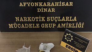 Dinar'da Polis Eroin Yakaladı