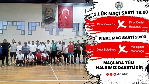 Turnuvamızın final heyecanına tüm halkımızı davet ediyoruz