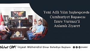  Başkan Nihat Sarı, Başsavcı Vurmaz’ın ve yargı mensuplarının yeni adli yılını kutladı