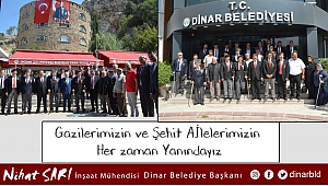 Başkan Nihat Sarı; “Gazilerimizin ve Şehit Ailelerimizin Her zaman yanındayız”