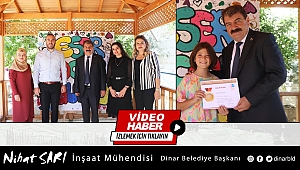 Başkan Nihat Sarı Resim Sergisinde Minik Öğrenciler ile Buluştu