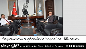 Başsavcı Vurmaz’dan Belediye Başkanımız Nihat Sarı’ya nezaket ziyareti