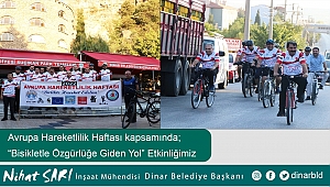 Belediye Başkanımız Nihat Sarı, “Avrupa Hareketlilik Haftası etkinliğimizi gerçekleştirdik”