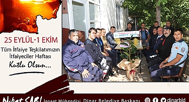 Belediye Başkanımız Nihat Sarı’dan İtfaiyeciler Haftası Mesajı