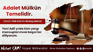 Belediye Başkanımız Nihat Sarı, yargı mensuplarının yeni adli yılını kutladı