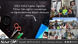 Belediye Başkanımız Nihat Sarı, “Yeni Eğitim- Öğretim Yılı Hayırlı Olsun”