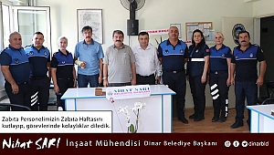 Belediye Başkanımız Nihat Sarı, Zabıta Personelimizin haftasını kutladı 